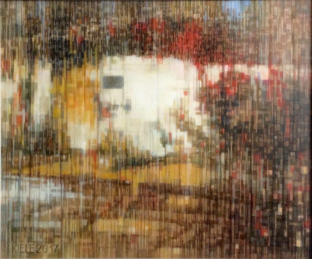 Irene Kiele, Überwachsen, 2017, Öl auf Malplatte, 50 x 60 cm